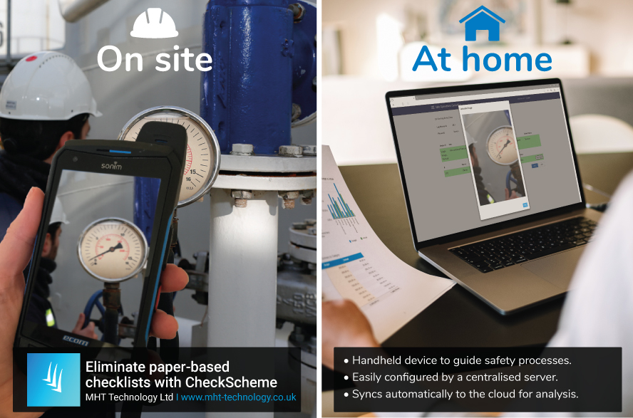 Advert showing Remote working on Checkscheme