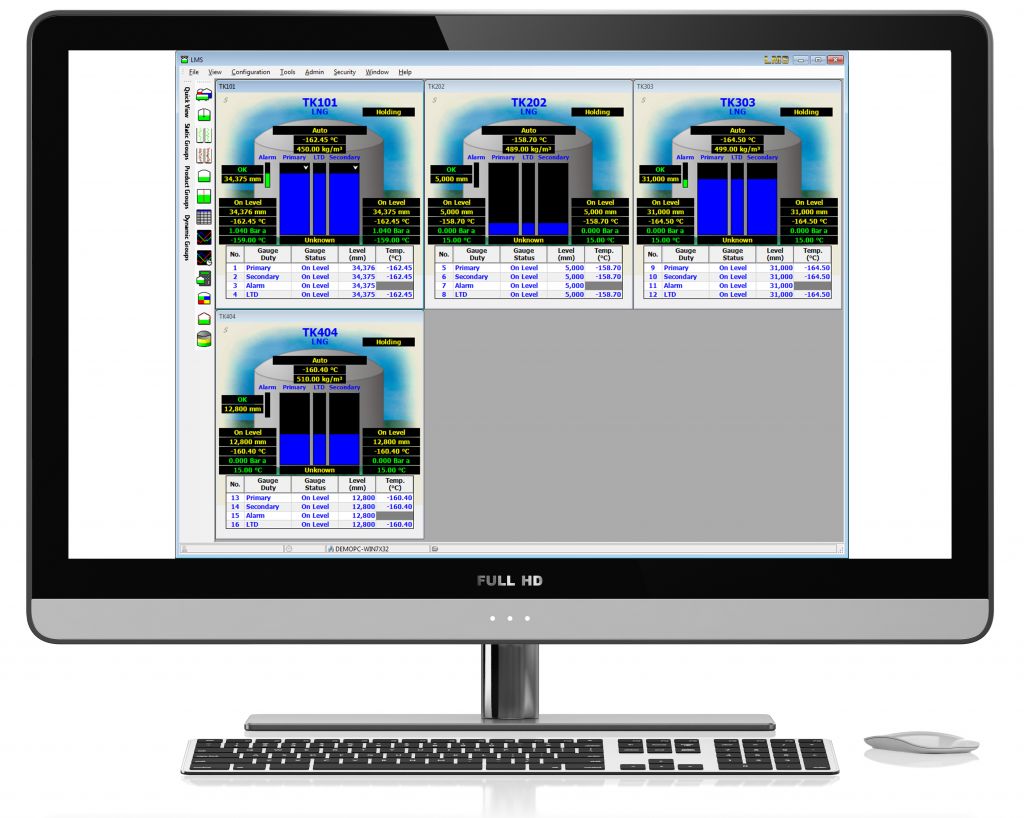 Live-data LMS LNG software Quick View